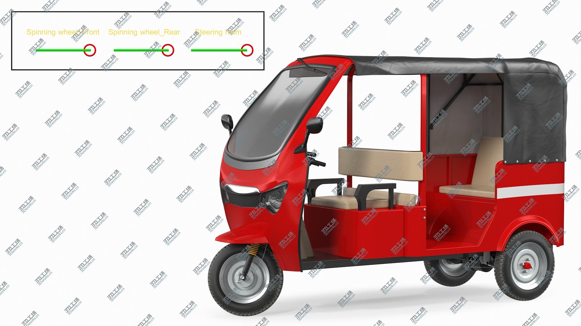 images/goods_img/202104021/3D Electric Passenger Tricycle Rickshaw Rigged model/2.jpg